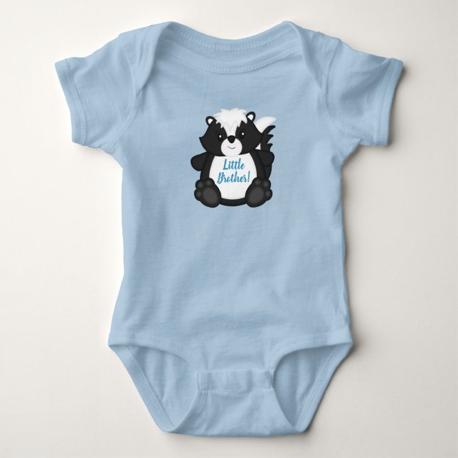 Body Baby Shower Skunk Bleu (Devant)