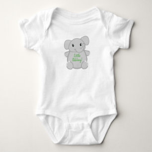 Body Baby shower vert éléphant
