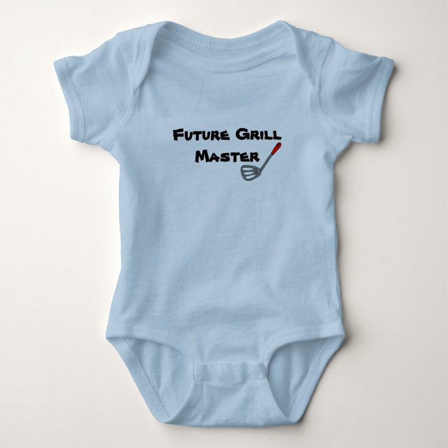 Body Baby Tee - "Future Grill Master" (Devant)