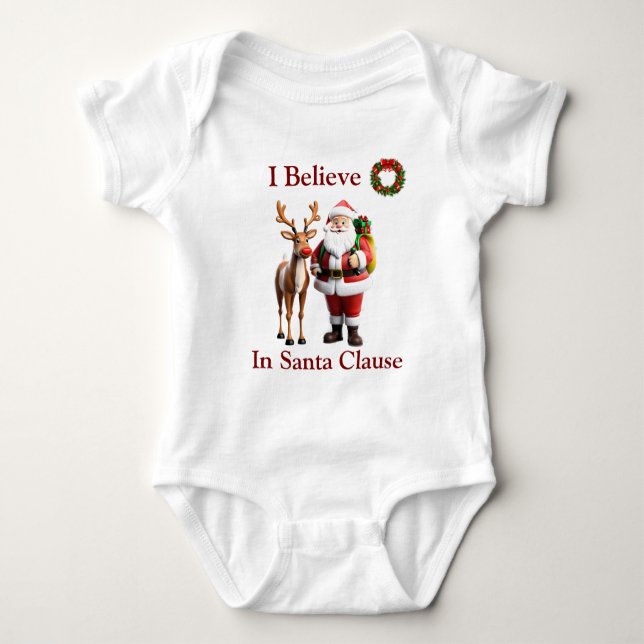 Body baby-top de la clause Santa (Devant)