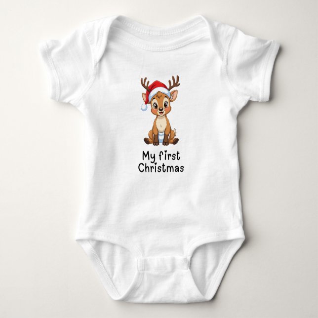 Body Baby's first Christmas one-piece (Devant)