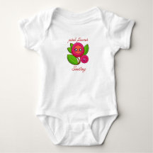 Body Babysuite Lächelnde rosa Blume