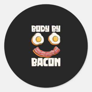 Body Bacon Grillen Grill Barbecue Schweinefleisch Runder Aufkleber
