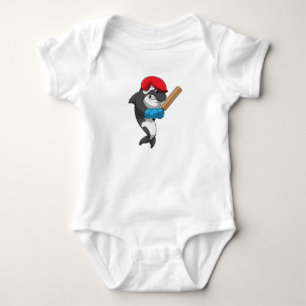 Body Baleine tueuse au cricket avec chauve-souris de cr