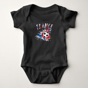 Body Balle de foot grunge drapeau de la France