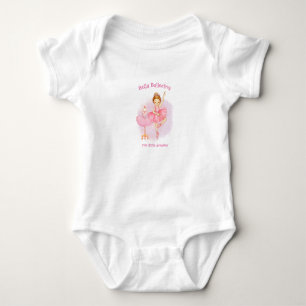 Body Ballerina, ours en peluche et fleurs roses bébé bo