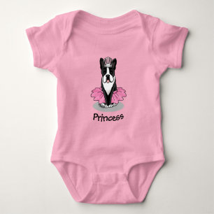 Body Ballerine Ballet Princess Boston Terrier (noir)