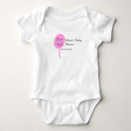 Body Ballon rose c'est une fille baby shower ajouter no