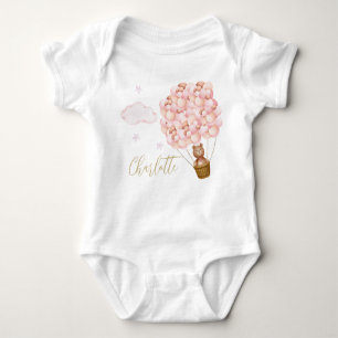 Body Ballons roses Teddy Bear Gold Script