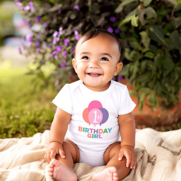 Body Balloons roses modernes Premier anniversaire fille