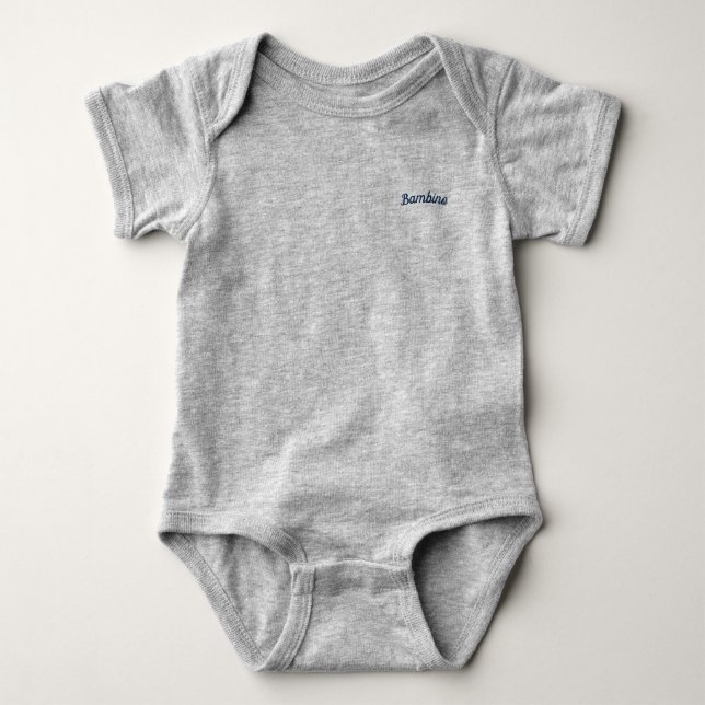 Body Bambino / 'Baby Boy' Mammaprada Bodysuit, Gris (Devant)