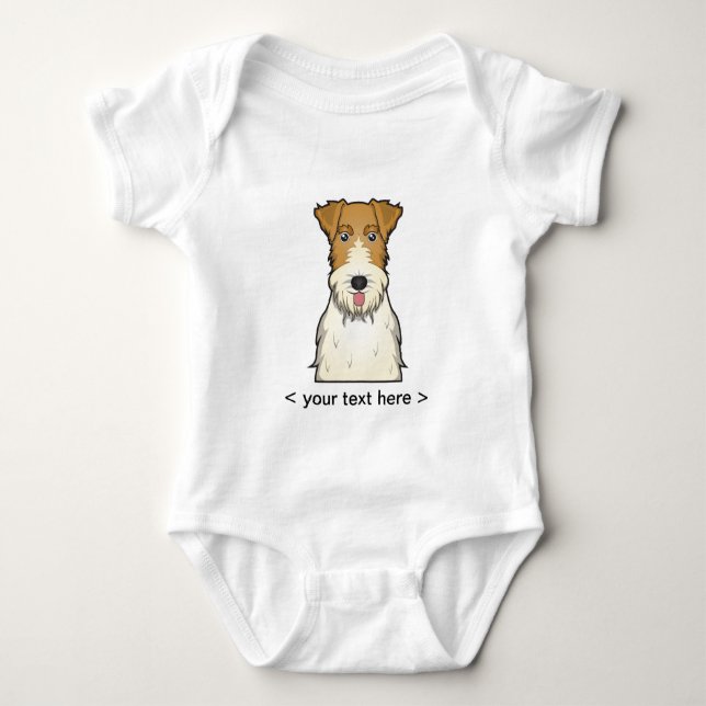 Body Bande dessinée de Fox Terrier de fil personnalisée (Devant)