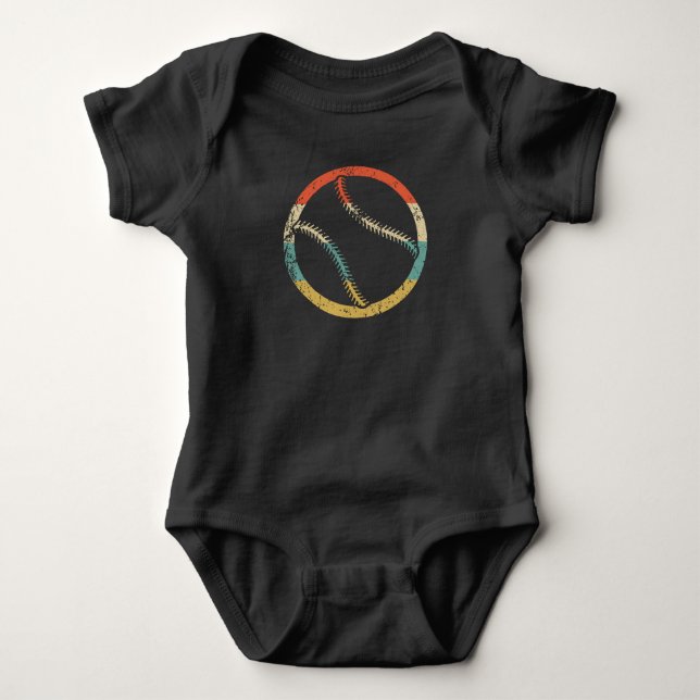 Body Baseball Softball Silhouette Sports Rétro (Devant)