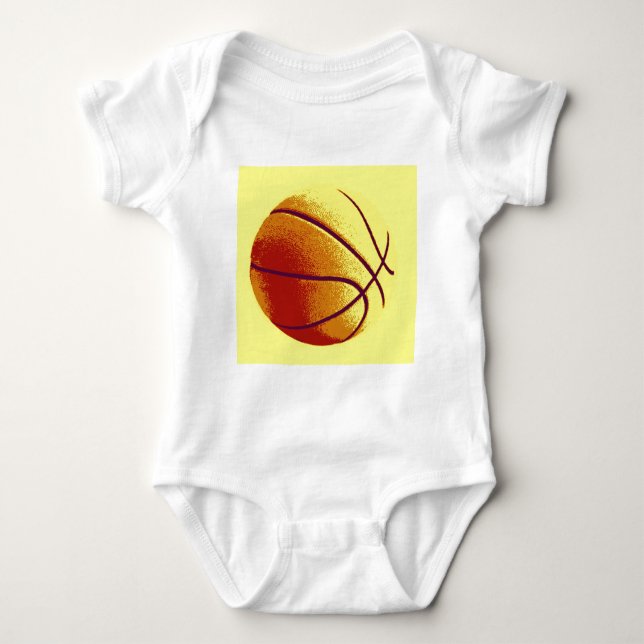 Body Basket-ball Jaune Orange (Devant)
