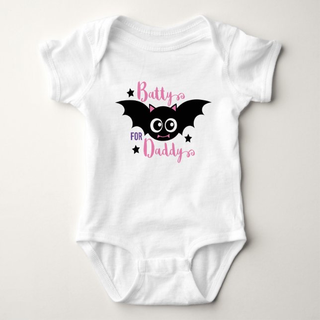Body Batty for Daddy Cute 1er Chat rose d'Halloween (Devant)