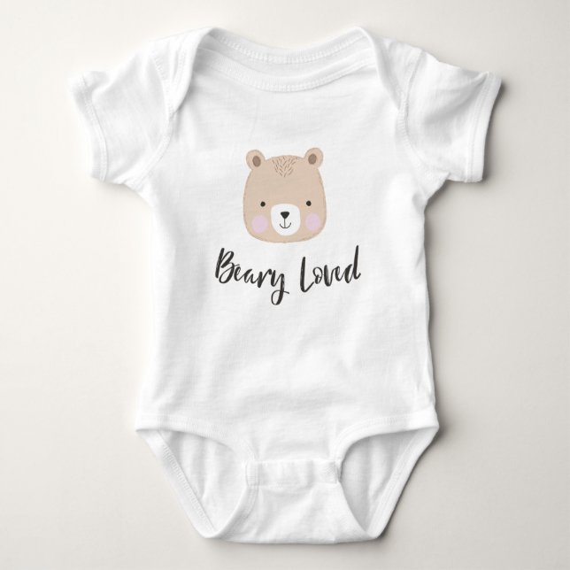 Body Beary Loved | Ours mignon | Brun clair (Devant)