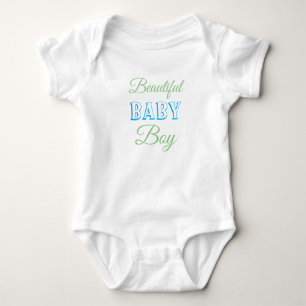 Body Beau bébé Garçon bleu Sage Vert