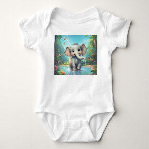 Body Bébé adorable Design éléphant