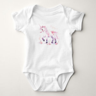 Body Bébé adorable mignonne licorne, Bébé doux fille
