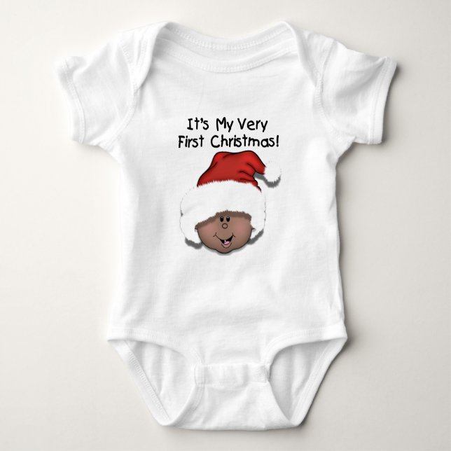 Body Bébé afro-américain 1er Noël (Devant)