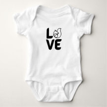 Body bébé avec amour et renard mignon animal de la