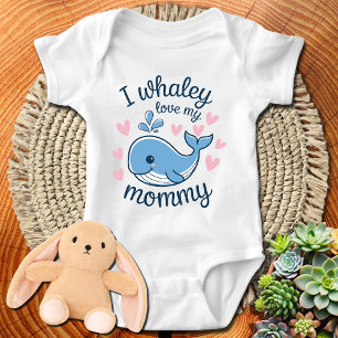 Body Bébé Beluga I whaley love my maman