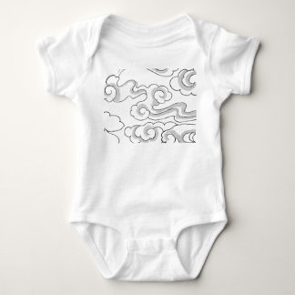 BODY BÉBÉ BODYSUIT MOTIF JAPONAIS CLOUD NOM PERSONNALIS