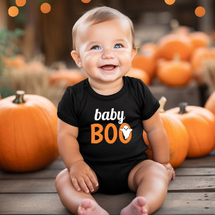 Body Bébé Boo Orange Fantôme Famille Assortie Halloween