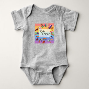 Body Bébé coloré mignon une pièce