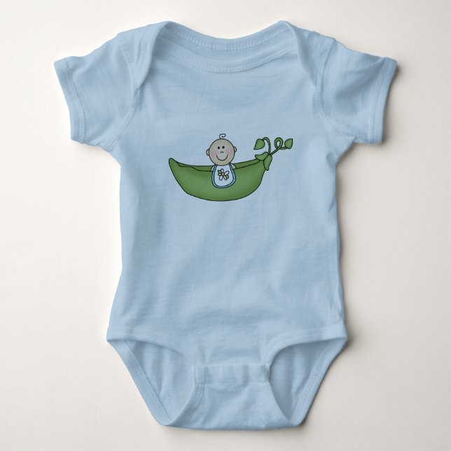 Body Bébé dans Pea Pod Bleu (Devant)
