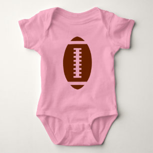 Body BÉBÉ DE FOOTBALL rose Graphique de football avan