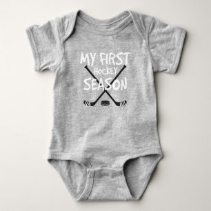 Body Bébé de hockey Ma première saison de hockey Bâtons
