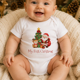 Body Bébé de premier Noël cool et moderne