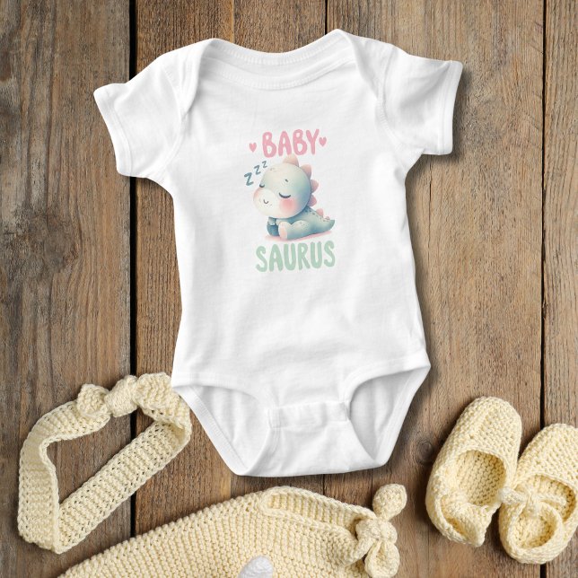 Body Bébé Dinosaur adorable cadeau Baby shower (Baby Dinosaur Baby Saurus Baby shower gift, Baby Body suit, New baby gift)
