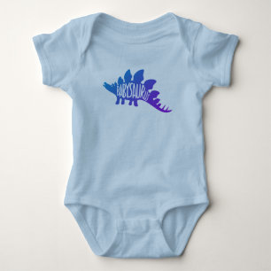 Body Bébé Dinosaur Design Cute En Bleu