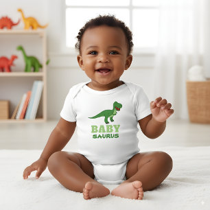 Body Bébé dinosaure mignon T-Rex Dino Texte personnalis