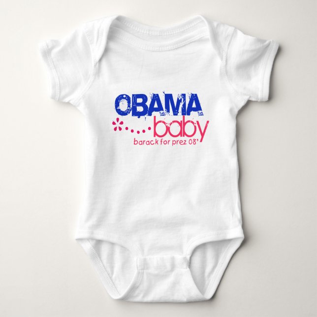 Body Bébé d'Obama - Barack pour Prez 08 - customisé (Devant)