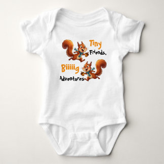 Body bébé écureuils mignons,