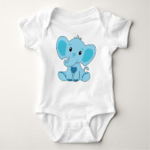 Bébé, Eléphant, Bleu, Costume bébé, DAM Creative,