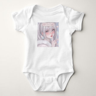 Body Bébé esthétique doux fée d'hiver ange embrassé par