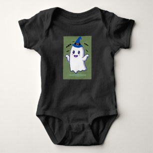 Body bébé fantôme heureux, esprit adorable d'Hallo