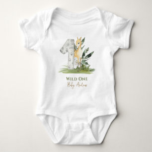 Body Bébé Faon Sauvage Thème Forêt 1er Anniversaire