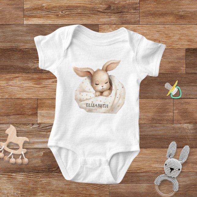 Body Bébé fille lapin beige mignonne (Créateur téléchargé)