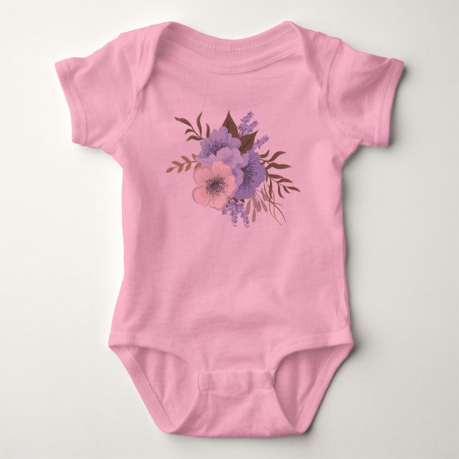 body bébé fleur (Devant)