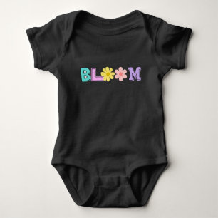 Body bébé fleuri pastel rétro Bloom