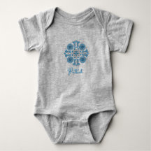 Body bébé garçon personnalisé motif tulipe folklor