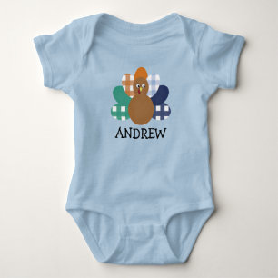 Body Bébé Garçons Aquarelle Plaid Turquie