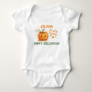 Body Bébé Halloween Citrouille Mignonne