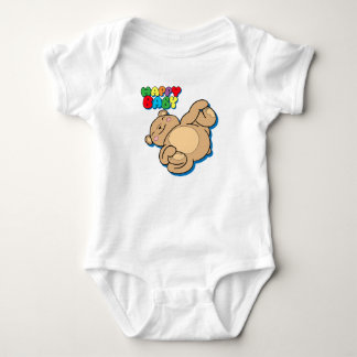 Body Bébé heureux par l'ours de nounours de yoga