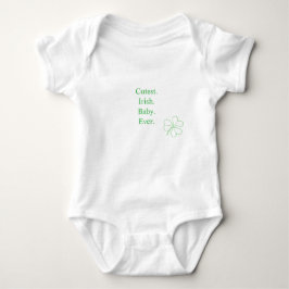 Body Bébé irlandais Cutest Ever Vert Lucky Shamrock